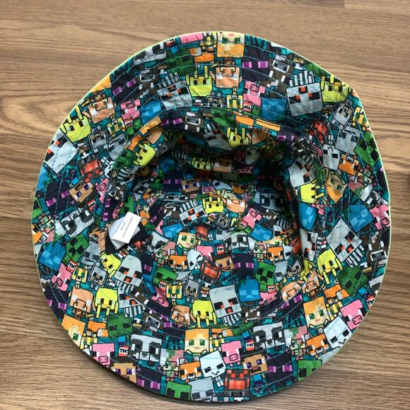 Minecraft Bucket Hat Lime Green Youth Size One Size 2024 Mojang AB Microsoft - Picture 6 of 11